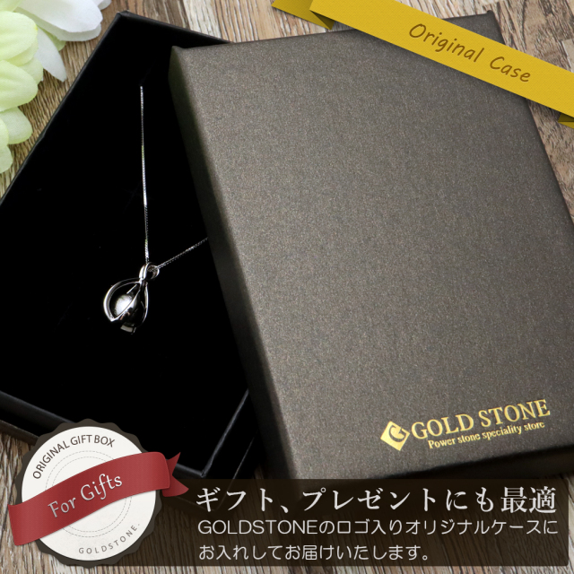 ギベオン 隕石 ネックレス 天然石 ペンダント ナミビア産 8mm 丸玉入り Silver925 パワーストーン