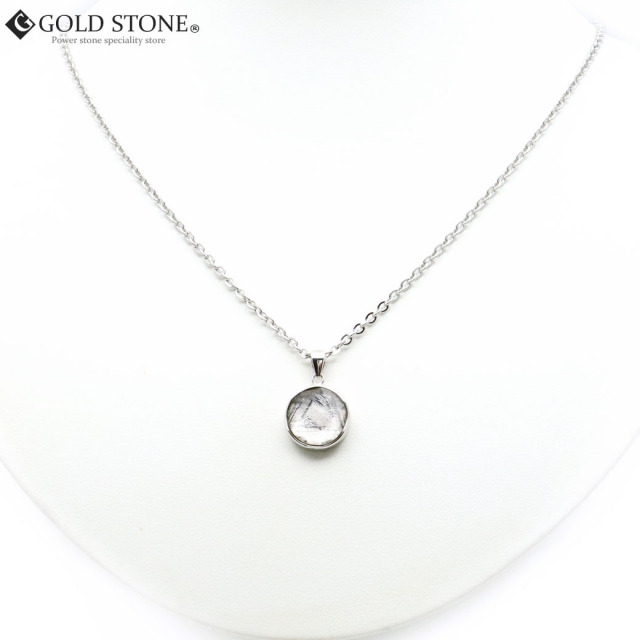 ギベオン 隕石 ネックレス 天然石 ペンダント シルバー 片面仕上げ SILVER925製 六芒星 メテオライト パワーストーン