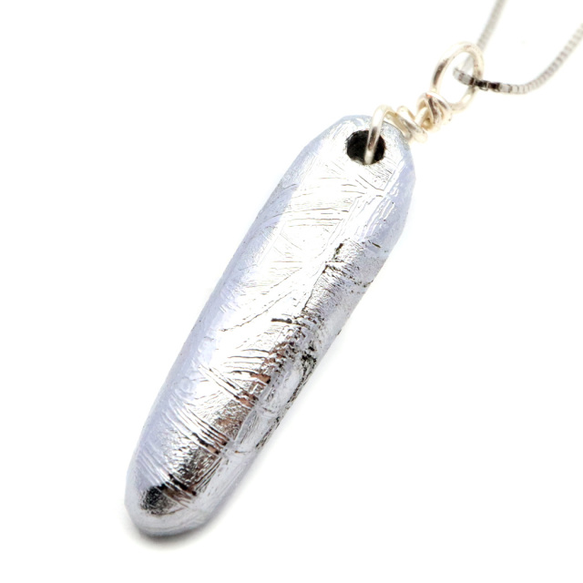 ギベオン 隕石 ペンダント ナミビア産 天然石 ネックレス パワーストーン 1点もの シルバー 父の日 首飾り Gibeon プレゼント