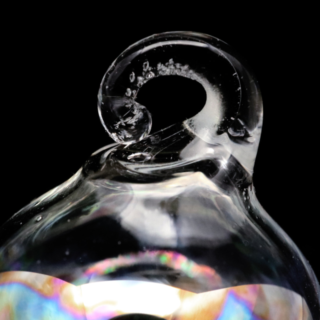 ガラスドーム チャーム 水入り 選べる4サイズ ウォーター オーロラ ガラスボール アクセサリー パーツ ハンドメイド