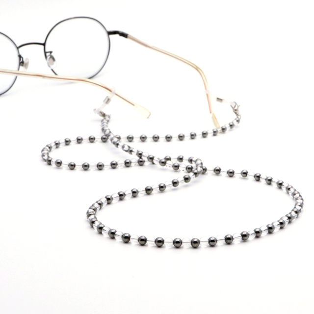 テラヘルツ メガネチェーン めがねストラップ 天然水晶 2WAY マスクチェーン 健康 美容 Terahertz