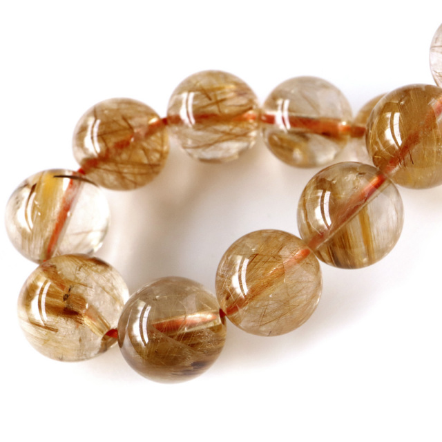 タイガー ルチルクォーツ ブレスレット 12mm AAA 天然石