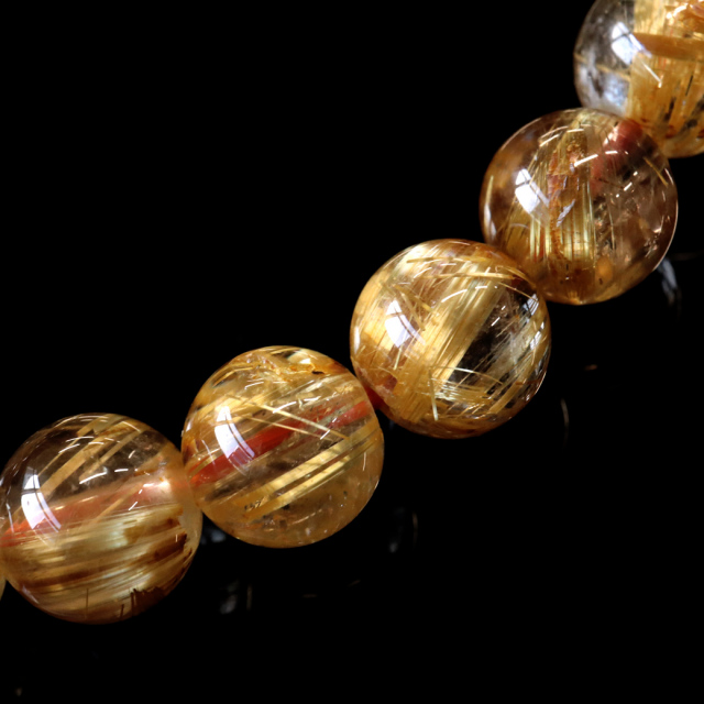 タイチン ルチルクォーツ AAAAA 1点物 ブレスレット 8mm 金針 水晶