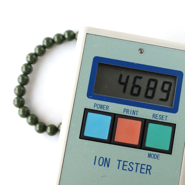 北投石 ブレスレット 8mm 緑色 台湾産 マイナスイオン測定済み ラジウム グリーン ホクトライト 本物