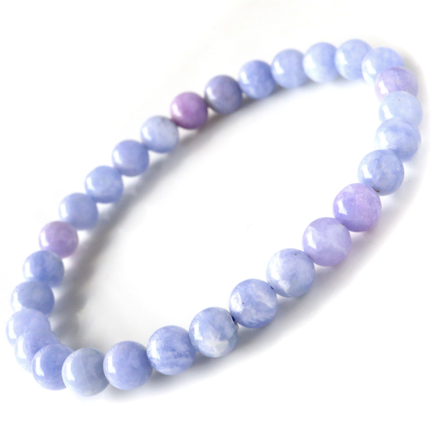 ハックマナイト ブレスレット 6mm AAA ミャンマー産 1点物 ハックマン石 天然石 パワーストーン ブラックライト付き