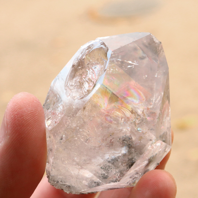 ハーキマーダイヤモンド ハーキマー水晶 75g 大粒 原石 アメリカ 