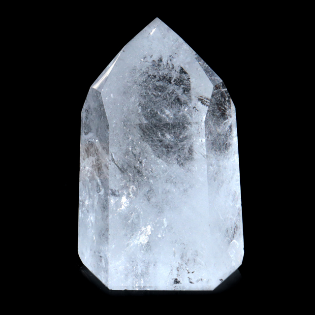 レムリアンシード 水晶 六角柱 ポイント 全面研磨 磨き 1点もの 虹入り レインボー 天然石 ブラジル バイーア州産 証明書付き