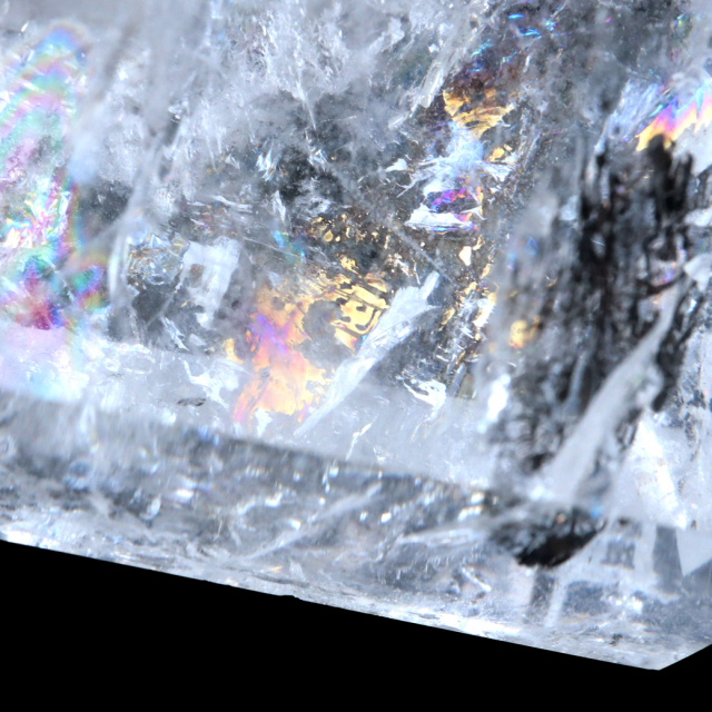 レムリアンシード 水晶 六角柱 ポイント 全面研磨 磨き 1点もの 虹入り レインボー 天然石 ブラジル バイーア州産 証明書付き