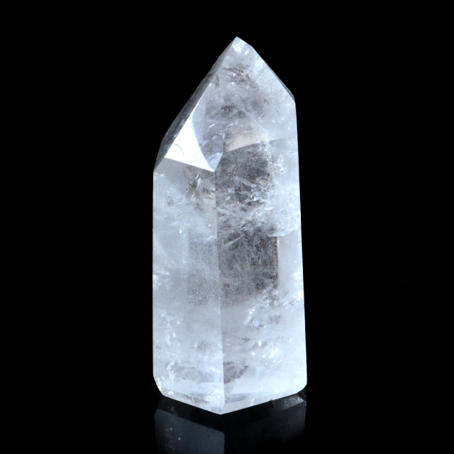 レムリアンシード 水晶 六角柱 ポイント 全面研磨 磨き 1点もの 虹入り レインボー 天然石 ブラジル バイーア州産 証明書付き