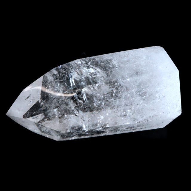 レムリアンシード 水晶 六角柱 ポイント 全面研磨 磨き 1点もの 虹入り レインボー 天然石 ブラジル バイーア州産 証明書付き