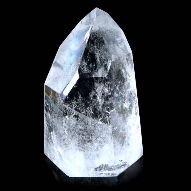 レムリアンシード 水晶 六角柱 ポイント 全面研磨 磨き 1点もの 虹入り レインボー 天然石 ブラジル バイーア州産 証明書付き