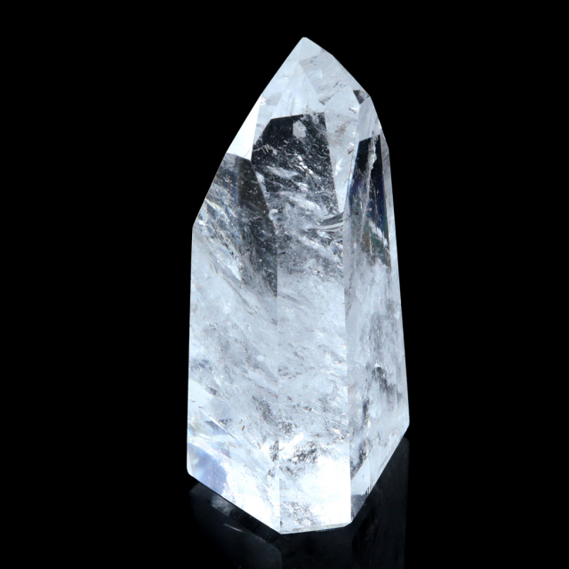 レムリアンシード 水晶 六角柱 ポイント 全面研磨 磨き 1点もの 虹入り レインボー 天然石 ブラジル バイーア州産 証明書付き