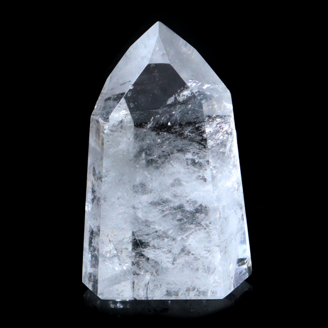 レムリアンシード 水晶 六角柱 ポイント 全面研磨 磨き 1点もの 虹入り レインボー 天然石 ブラジル バイーア州産 証明書付き