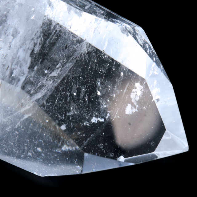 レムリアンシード 水晶 六角柱 ポイント 全面研磨 磨き 1点もの 虹入り レインボー 天然石 ブラジル バイーア州産 証明書付き