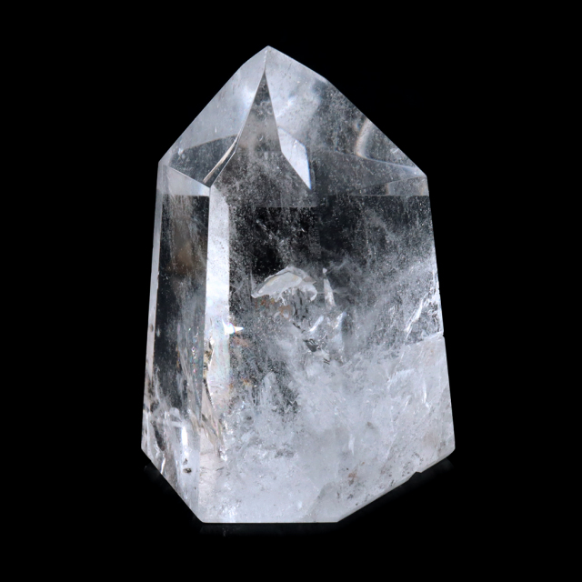 レムリアンシード 水晶 六角柱 ポイント 全面研磨 磨き 1点もの 虹入り レインボー 天然石 ブラジル バイーア州産 証明書付き