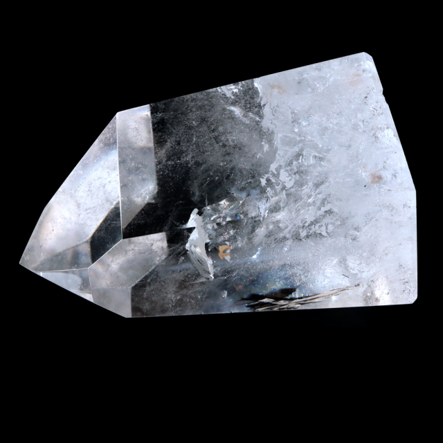 レムリアンシード 水晶 六角柱 ポイント 全面研磨 磨き 1点もの 虹入り レインボー 天然石 ブラジル バイーア州産 証明書付き