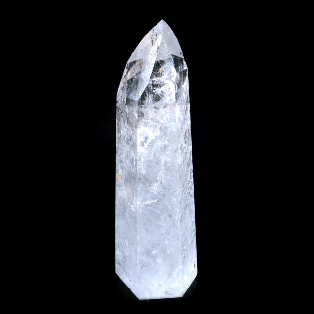 レムリアンシード 水晶 六角柱 ポイント 全面研磨 磨き 1点もの 虹入り レインボー 天然石 ブラジル バイーア州産 証明書付き