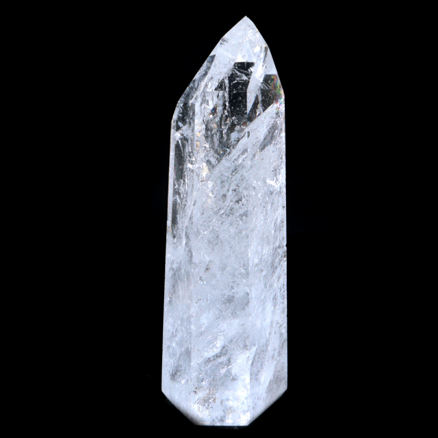レムリアンシード 水晶 六角柱 ポイント 全面研磨 1点もの AAA 虹入り レインボー 天然石 ブラジル バイーア州産 証明書付き