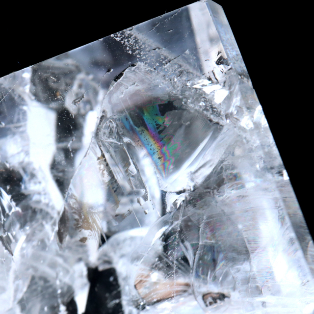 レムリアンシード 水晶 六角柱 ポイント 全面研磨 磨き 1点もの 虹入り レインボー 天然石 ブラジル バイーア州産 証明書付き