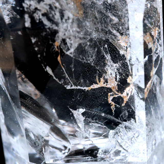 レムリアンシード 水晶 六角柱 ポイント 全面研磨 磨き 1点もの 虹入り レインボー 天然石 ブラジル バイーア州産 証明書付き