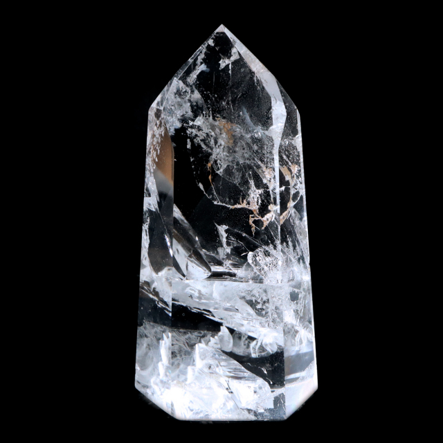 レムリアンシード 水晶 六角柱 ポイント 全面研磨 磨き 1点もの 虹入り レインボー 天然石 ブラジル バイーア州産 証明書付き