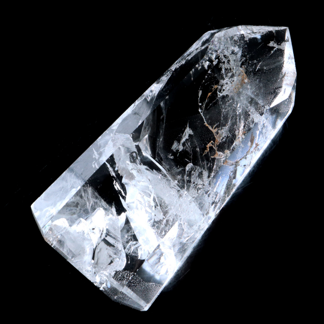 レムリアンシード 水晶 六角柱 ポイント 全面研磨 磨き 1点もの 虹入り レインボー 天然石 ブラジル バイーア州産 証明書付き