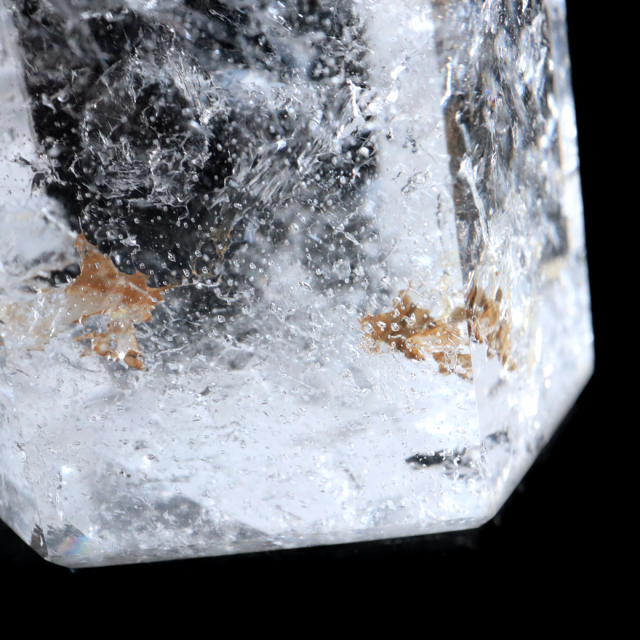 レムリアンシード 水晶 六角柱 ポイント 全面研磨 磨き 1点もの 虹入り レインボー 天然石 ブラジル バイーア州産 証明書付き