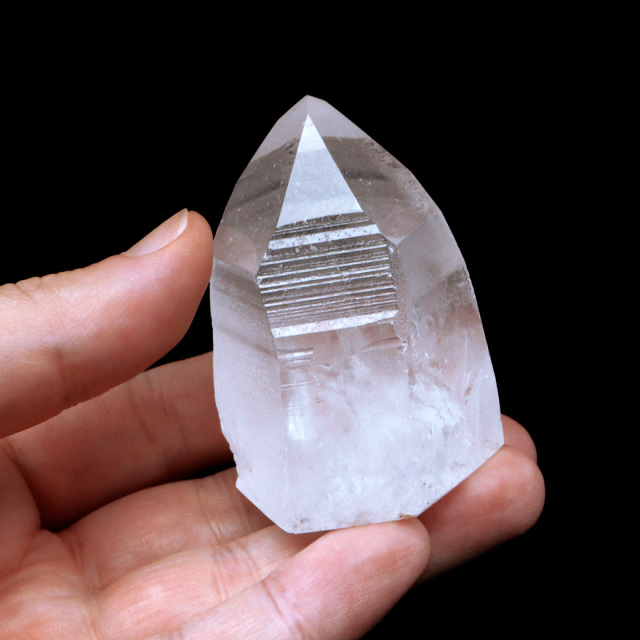 レムリアンシード 水晶 六角柱 ポイント 一部面残し 研磨磨き 1点もの 5A 天然石 ブラジル バイーア州産 証明書付き