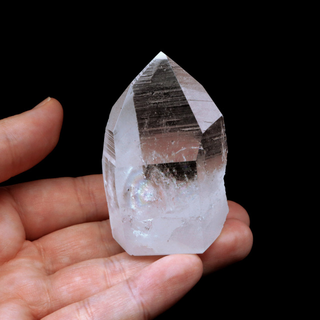 レムリアンシード 水晶 六角柱 ポイント 一部面残し 研磨磨き 1点もの 5A 天然石 ブラジル バイーア州産 証明書付き