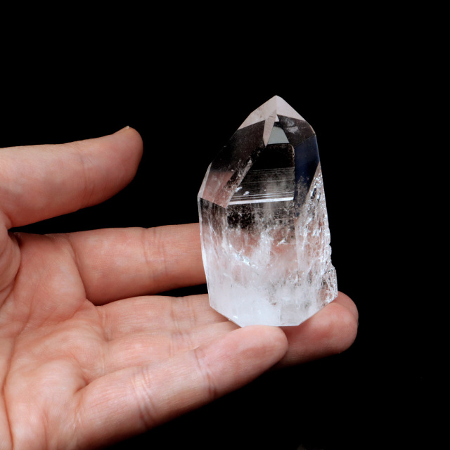 レムリアンシード 水晶 六角柱 ポイント 一部面残し 研磨磨き 1点もの 5A 天然石 ブラジル バイーア州産 証明書付き