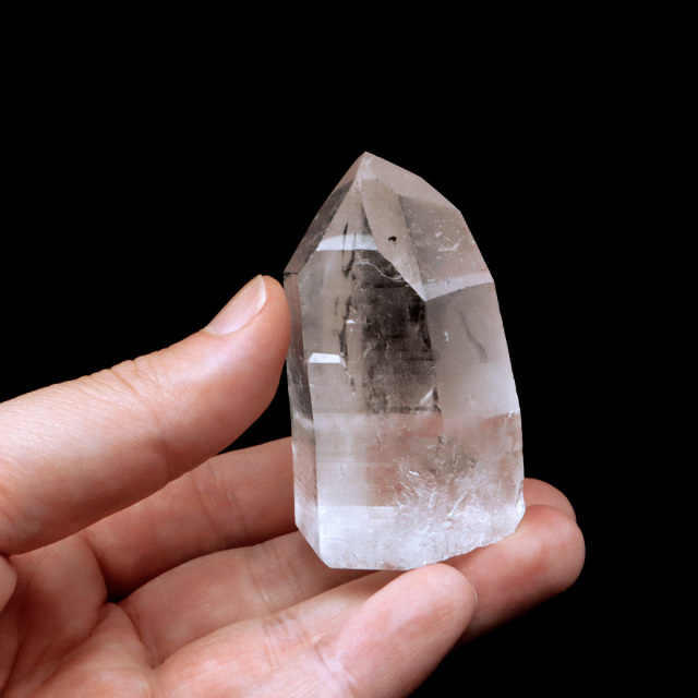 レムリアンシード 水晶 六角柱 ポイント 一部面残し 研磨磨き 1点もの 5A 天然石 ブラジル バイーア州産 証明書付き