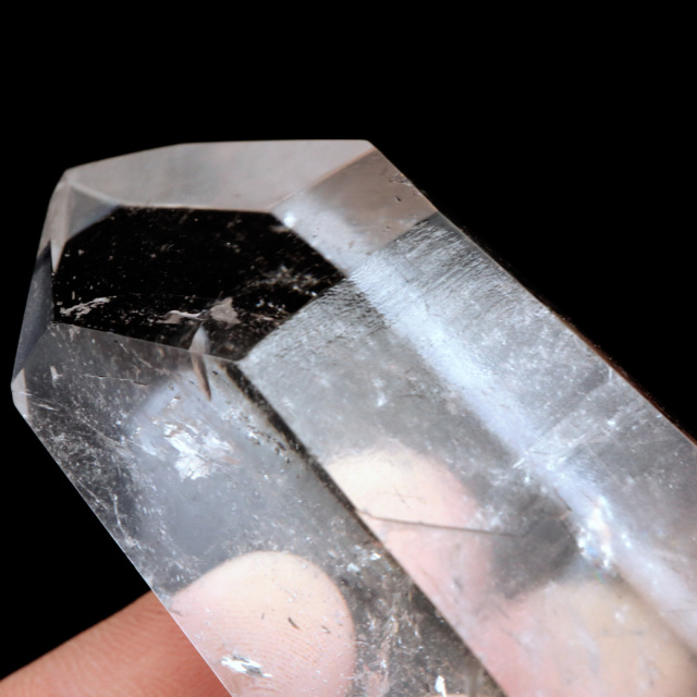 レムリアンシード 水晶 六角柱 ポイント 一部面残し 研磨磨き 1点もの 5A 天然石 ブラジル バイーア州産 証明書付き