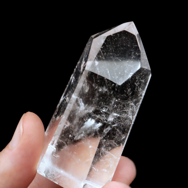 レムリアンシード 水晶 六角柱 ポイント 一部面残し 研磨磨き 1点もの 5A 天然石 ブラジル バイーア州産 証明書付き