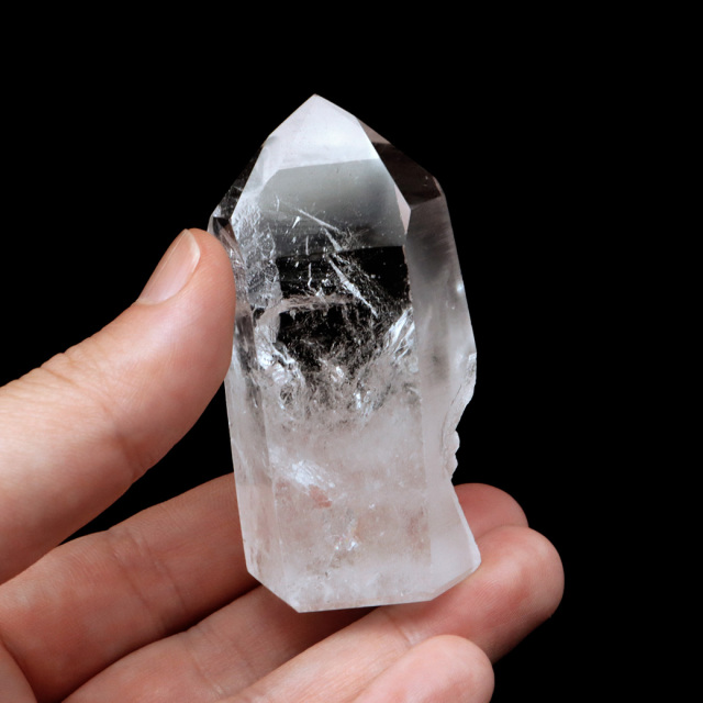 レムリアンシード 水晶 六角柱 ポイント 一部面残し 研磨磨き 1点もの 5A 天然石 ブラジル バイーア州産 証明書付き