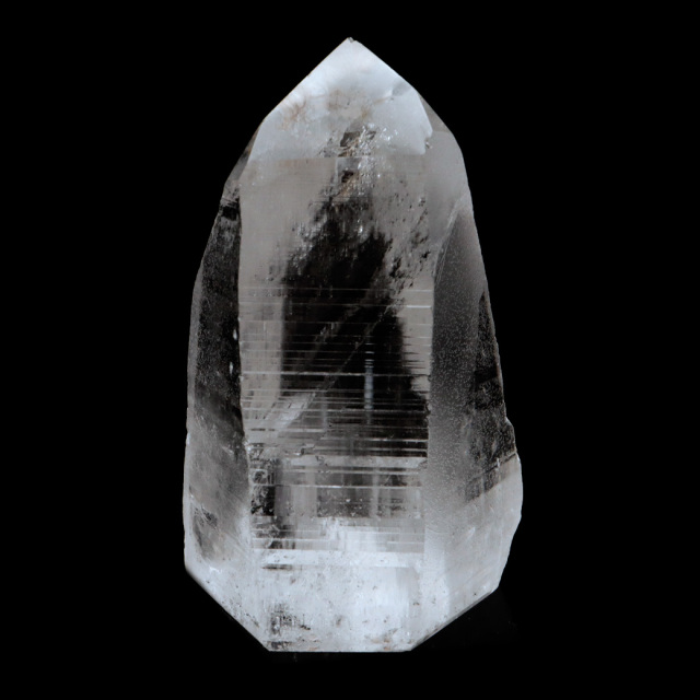 レムリアンシード 水晶 六角柱 ポイント 一部面残し 研磨磨き 122g 1点