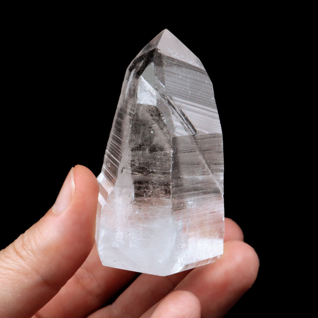 レムリアンシード 水晶 六角柱 ポイント 一部面残し 研磨磨き 122g 1点