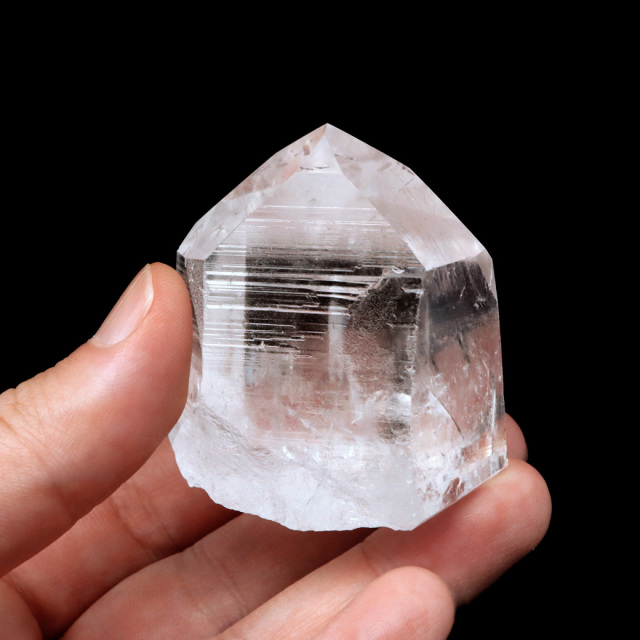 レムリアンシード 水晶 六角柱 ポイント 一部面残し 研磨磨き 1点もの 5A 天然石 ブラジル バイーア州産 証明書付き