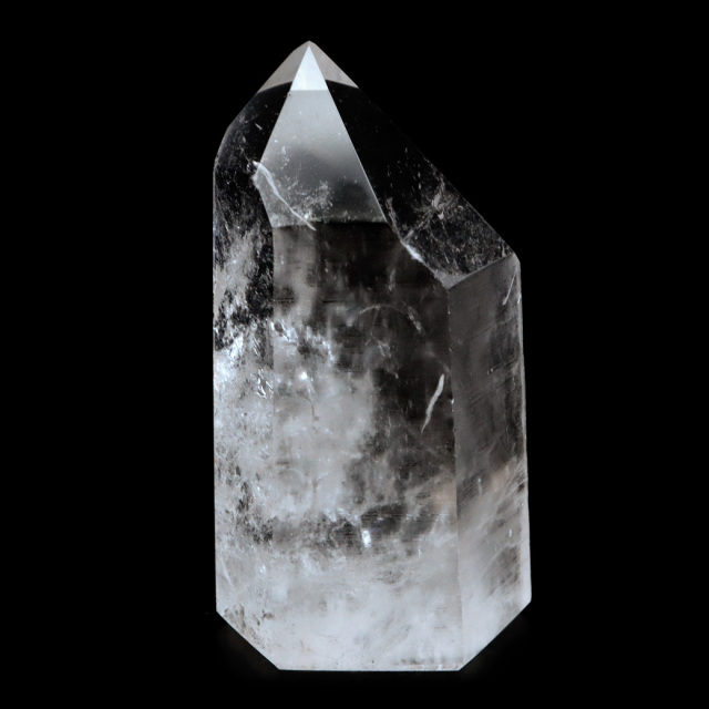 レムリアンシード 水晶 六角柱 ポイント 一部面残し 研磨磨き 1点もの 5A 天然石 ブラジル バイーア州産 証明書付き