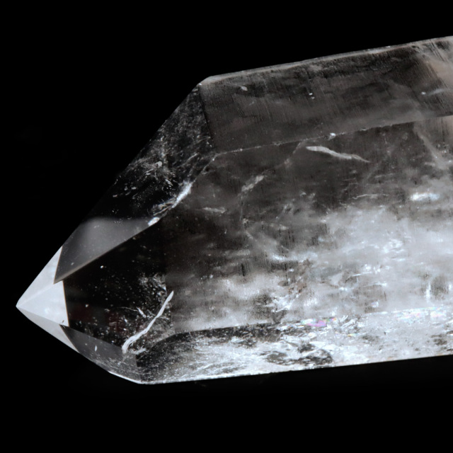 レムリアンシード 水晶 六角柱 ポイント 一部面残し 研磨磨き 1点もの 5A 天然石 ブラジル バイーア州産 証明書付き