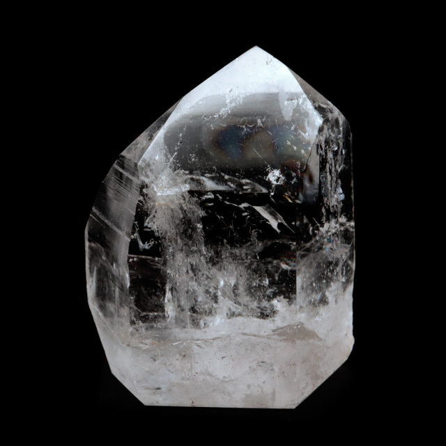 レムリアンシード 水晶 六角柱 ポイント 一部面残し 研磨磨き 1点もの 5A 天然石 ブラジル バイーア州産 証明書付き