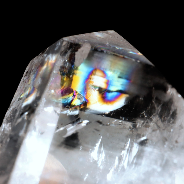 レムリアンシード 水晶 六角柱 ポイント 一部面残し 研磨磨き 1点もの 5A 天然石 ブラジル バイーア州産 証明書付き