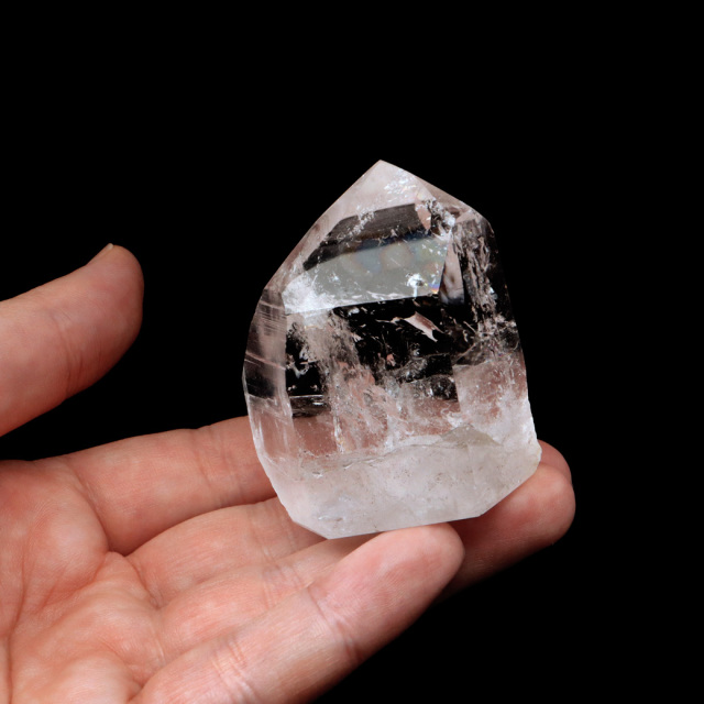 レムリアンシード 水晶 六角柱 ポイント 一部面残し 研磨磨き 1点もの 5A 天然石 ブラジル バイーア州産 証明書付き