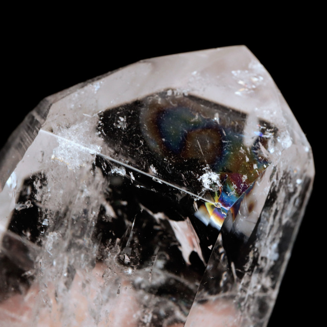 レムリアンシード 水晶 六角柱 ポイント 一部面残し 研磨磨き 1点もの 5A 天然石 ブラジル バイーア州産 証明書付き