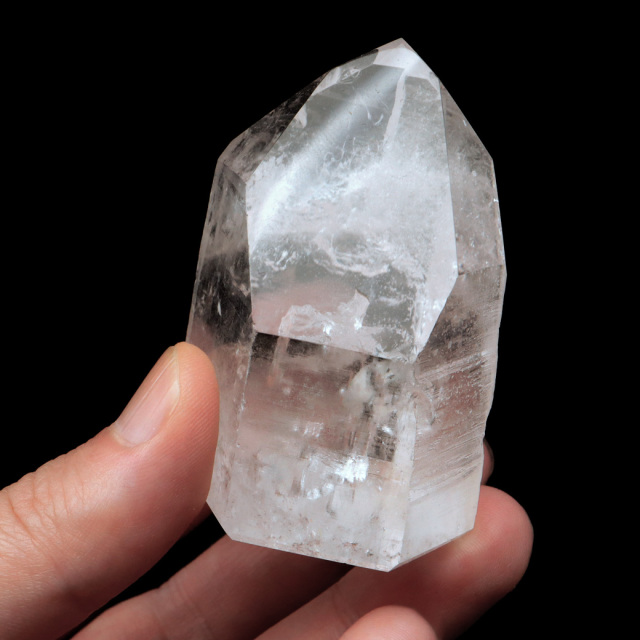 レムリアンシード 水晶 六角柱 ポイント 一部面残し 研磨磨き 1点もの 5A 天然石 ブラジル バイーア州産 証明書付き