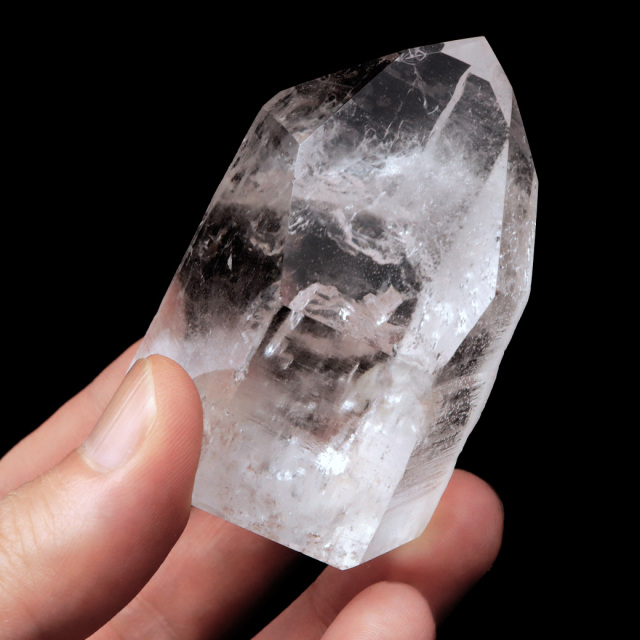 レムリアンシード 水晶 六角柱 ポイント 一部面残し 研磨磨き 1点もの 5A 天然石 ブラジル バイーア州産 証明書付き