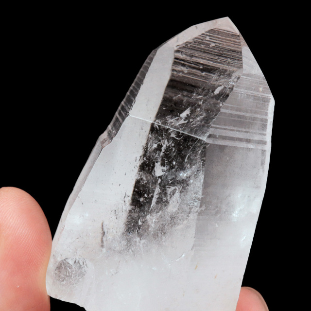 レムリアンシード 水晶 六角柱 ポイント 一部面残し 研磨磨き 1点もの 5A 天然石 ブラジル バイーア州産 証明書付き