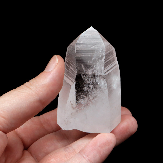 レムリアンシード 水晶 六角柱 ポイント 一部面残し 研磨磨き 1点もの 5A 天然石 ブラジル バイーア州産 証明書付き