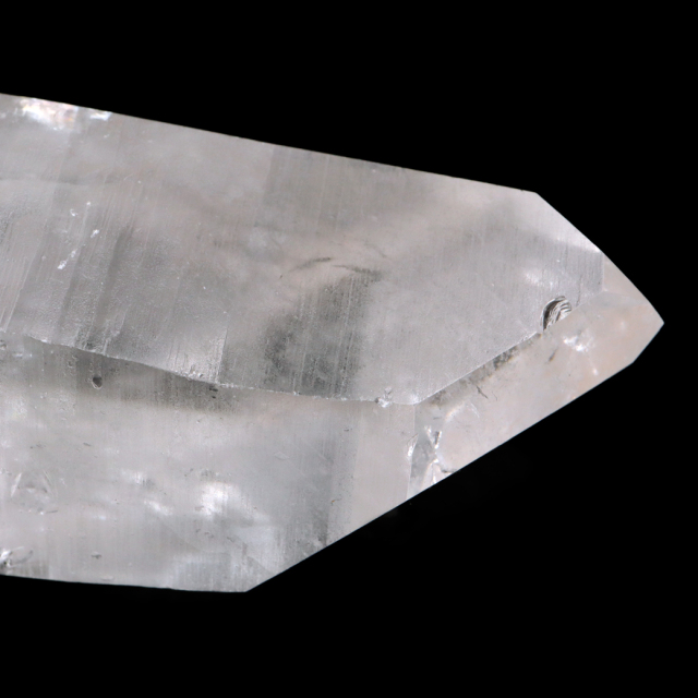 レムリアンシード 水晶 六角柱 ポイント 一部面残し 研磨磨き 187g 1点もの AAA 虹入り レインボー 天然石 証明書付き