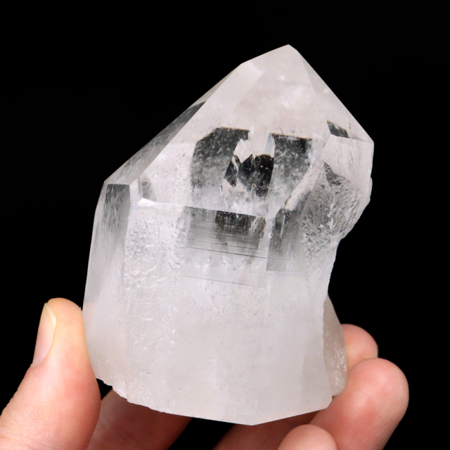レムリアンシード 水晶 六角柱 ポイント 一部面残し 研磨磨き 187g 1点もの AAA 虹入り レインボー 天然石 証明書付き