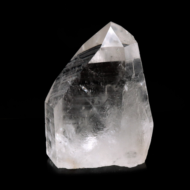 レムリアンシード 水晶 六角柱 ポイント 一部面残し 研磨磨き 187g 1点もの AAA 虹入り レインボー 天然石 証明書付き
